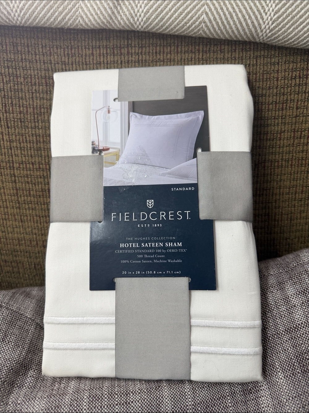 Fieldcrest White Hotel Sateen Sham - Crisp White